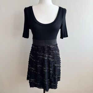 Black Ruffle Dress 2000s